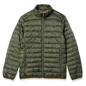 Unisex Outdoor Travel Puffer <b>Jacket</b> Winter <b>Warm</b> Hooded Windproof 100% Nylon Stand Collar Patchwork - Product Image 1