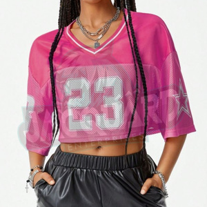 Crop top d'été pour femme, respirant, coupe ajustée, tricoté 100% coton, séchage rapide, anti-UV, écologique, maille courte, décontracté - Product Image 3