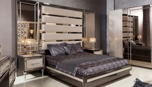 Muebles de Madera de Java, Cama King Size de Teca Sólida, Ecológica, Tallada a Mano, Moderna y Duradera, con Cabecera Tapizada - Product Image 5