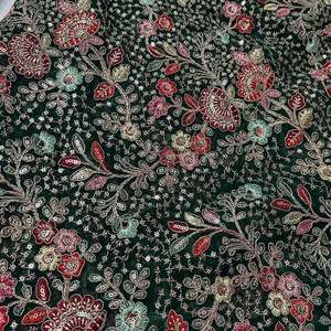 Tela de Georgette con Bordado Africano de Alta Costura para Vestidos de Lujo, Prendas y Moda - Product Image 5