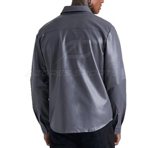 Camisa de Cuero para Hombre, Cuero Suave de Primera Calidad, Diseño Clásico con Botones, Corte Ajustado, Duradera, Elegante, Informal, para Uso Diario, Transpirable, Ecológica - Product Image 4