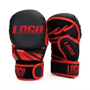 ถุงมือชก MMA สำหรับฝึกซ้อม พร้อมโลโก้แบบกำหนดเองได้ตามต้องการ ชุดศิลปะการต่อสู้ ถุงมือ MMA สีตามสั่ง ถุงมือหนัง PU สำหรับชกมวย - Product Image 1