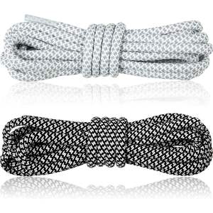 Cordones reflectantes planos personalizados con brillo en la oscuridad - Product Image 2