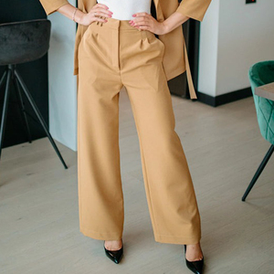 Pantalons de travail pour femmes de haute qualité, pantalons décontractés amples et fins à taille haute, pantalons crayon pour femmes de bureau - Product Image 5