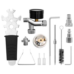 Professional HVLP Air Spray Gun 1.3mm 1.7mm Stainless Nozzles 1000cc <b>Copper</b> <b>Cup</b> Gravity Feed Sprayer for Automotive 1000cc - Product Image 1
