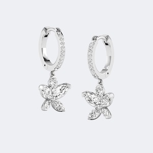 Elegantes Pendientes de Oro con Diamantes Cultivados en Laboratorio de Varias Formas para Mujer, Regalo de Lujo para Aniversario o Boda, Certificados por IGI SGL, 1.30ctw - Product Image 3
