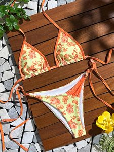 Women Halter Floral Paisley Bikini Set <b>Beach</b> Bathing Suit Wholesale Supplier - Product Image 3