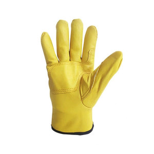 Factory Made Custom Design Cow Leather Safety <b>Gloves</b> Top Quality Custom Leather Material Made Safety <b>Gloves</b> - Product Image 1
