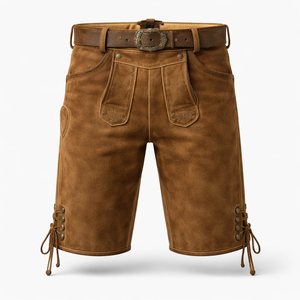 Pantalones de Cuero Bávaros Personalizados, Fabricante OEM, Suministro Directo al por Mayor para Minoristas, Etiquetas con Logotipo Personalizado, Serigrafía/Digital - Product Image 1