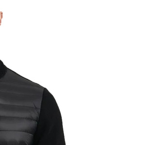 Veste longue matelassée noire pour homme LAMA INDUSTRIES, col montant, fermeture éclair, imperméable, coupe-vent, décontractée, coupe ajustée, hiver - Product Image 2