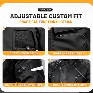 Dernier design, nouveau modèle, veste de moto de course haut de gamme personnalisée, veste de moto pour toutes les saisons, veste de course pour hommes - Product Image 5
