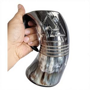 Tazas y Vasos de Cuerno de Buey Ecológicos Más Vendidos en 2026, Artículos de Bebida Personalizados para Cumpleaños, Estilo Americano con Tapa de Bambú B.S. Internacional - Product Image 5