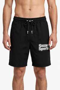 Shorts de Playa para Hombre, Negros, de Secado Rápido, con Estampado Tribal, Cintura Elástica con Cordón, Casuales, para Verano - Product Image 6