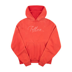 เสื้อฮู้ดผ้าคอตตอน100% สำหรับสตรีทแวร์ผ้าคอตตอนสีพื้นสำหรับฤดูหนาวของ2025 - Product Image 1