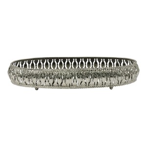 Bandeja Decorativa de Plata Alemana para Regalos, Aniversarios, Fiestas de Compromiso, Regalos de Agradecimiento, Bandejas Decorativas para Servir Aperitivos y Bebidas - Product Image 3