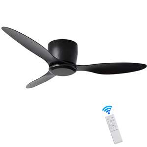 Ventilatore a soffitto con montaggio a filo da 42 pollici con 3 pale reversibili 6 velocità motore a corrente continua senza luce per soggiorno cucina camera da letto - Product Image 1