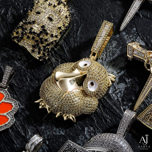 จี้รูปนกฮูกการ์ตูนชุบทองประดับเพชรโมอิสซาไนต์ AARVA JEWELS สไตล์ฮิปฮอป งานฝังเพชรแบบไมโครเพฟ ดีไซน์น่ารักสำหรับทุกเพศ เหมาะสำหรับใส่ไปงานปาร์ตี้ - Product Image 5