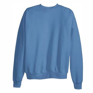 Sudadera de Cuello Redondo para Hombre, Color Sólido, Corte Regular, Felpa de Algodón, Tejido de Punto, Informal, para Otoño, Azul, MOQ Bajo - Product Image 6