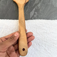 Spatule de cuisine artisanale en bois d'acacia |   Ustensile de cuisine en bois naturel, cuillère