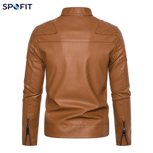 2025 New Unisex Spring Formal Motorcycle Windproof Bomber Jacket Canvas Genuine Leather Coated <b>Camouflage</b> Thin Loose Washed - Product Image 3