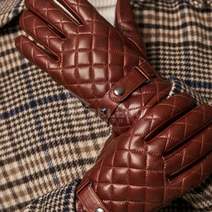 ถุงมือมอเตอร์ไซค์หนังแท้แบบสัมผัสหน้าจอได้ ป้องกันแรงกระแทกที่ฝ่ามือ  รับผลิตแบรนด์ส่วนตัว กันน้ำ สำหรับขี่ในฤดูหนาว - Product Image 6