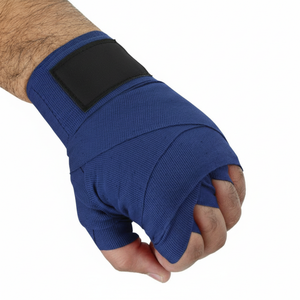 Vendas de Artes Marciales Azul Marino con Cierre de Gancho y Bucle, Protectores de Mano para Sparring y Competición, Proveedor Personalizado - Product Image 3