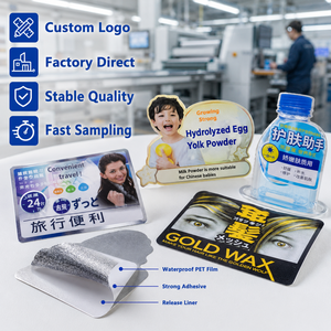 Étiquettes adhésives personnalisées, autocollants imperméables à colle partielle, décalcomanies promotionnelles pour bouteilles, emballages et produits quotidiens - Product Image 5