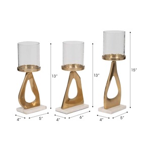 <b>Top</b> Contemporary palm candlestick holder 3 sizes candle holder set Durable metal candle stand Home decoration candle holder - Product Image 5