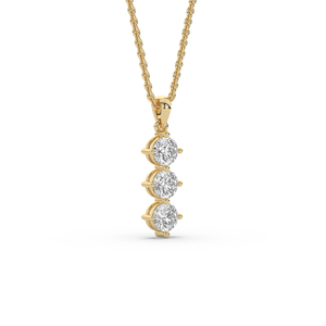 Colgante de Diamante Cultivado en Laboratorio con Certificación IGI, Corte Redondo de 1 Quilate, Plata 925, Estilo Único, Ligero, Corte Brillante, Joyería Fina para Boda - Product Image 4
