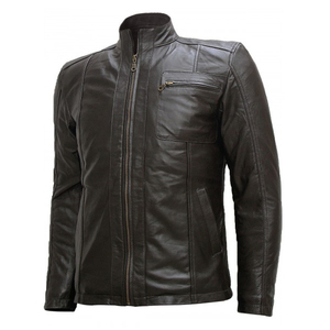 New Arrival <b>Mens</b> Designer Leather <b>Jacket</b> Motorcycle Style Genuine Leather <b>Jacket</b> For <b>Men</b> Casual Fashion Wear - Product Image 2