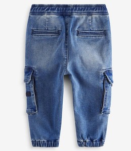 Pantalons pour enfants personnalisés, coupe ample, style baggy, jeans blancs délavés, grandes tailles, 100% coton - Product Image 5