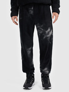 Ensemble de survêtement en molleton tie-dye pour homme, ensemble premium noir avec sweat à capuche et pantalon de jogging pour homme, survêtement chaud d'hiver, vêtements de sport, logo personnalisé - Product Image 3