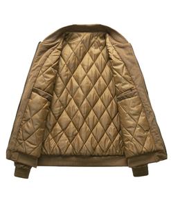 100% Custom Made <b>Men's</b> Formal Winter Varsity Baseball <b>Jacket</b> with Stand Collar Waterproof Breathable Cotton <b>Corduroy</b> - Product Image 4