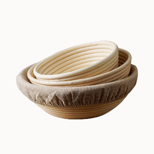 Cesta de fermentación de pan artesanal al por mayor, cesta de fermentación de masa de pan de ratán natural para panificación con masa madre - Product Image 4