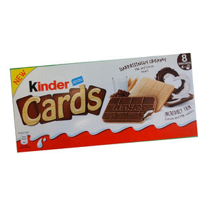 Achetez des biscuits wafer Kinderr Cards fourrés à la crème de lait et au cacao - Product Image 1
