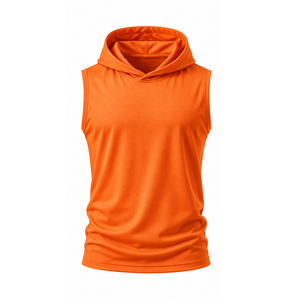 Men Sleeveless Hoodie Cotton Fleece <b>Workout</b> Training Activewear Private Label OEM ODM Sportswear Manufacturer Sleeveless <b>Hoodies</b> - Product Image 5