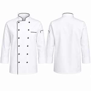 Chaqueta de Chef Moderna de Manga Corta y Larga, Uniforme de Restaurante, Ropa de Trabajo de Cocina Profesional Cómoda, Fabricante Mayorista - Product Image 4