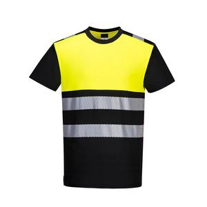 Camiseta de Trabajo de Manga Corta de Seguridad Reflectante de Poliéster de Alta Calidad - Product Image 6