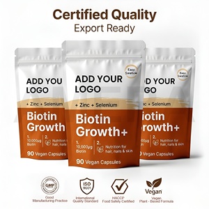 Cápsulas de Biotina con Zinc y Selenio, Fabricante de Suplementos, Etiqueta Privada OEM, Proveedor Mayorista de Suplementos Dietéticos - Product Image 2