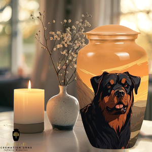 Urna Funeraria para Cenizas de Perro Rottweiler – Urna Conmemorativa de Aluminio para Mascotas - Product Image 3