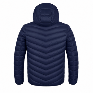 Chaqueta Acolchada Ligera con Capucha para Hombre, Chaqueta de Invierno Aislada, Logotipo Personalizado, OEM, ODM, Venta al Por Mayor - Product Image 3