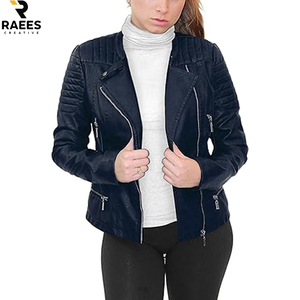 Chaqueta parka de piel sintética para mujer, talla grande, con cremallera, estilo motociclista, chaqueta para mujer, muy vendida. - Product Image 1