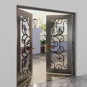Solutions personnalisées de portes en fer avec photos de modèles de portes principales pour les entrées de maisons, les fenêtres et les systèmes de portes intérieures et extérieures. - Product Image 5