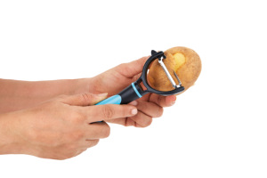 Elegant stainless steel <b>vegetable</b> <b>peeler</b> with durable plastic handle kitchen fruit slicer tool for easy peeling daily use - Product Image 5