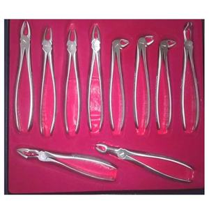 Ensemble de forceps d'extraction dentaire pour adultes, manuel, en acier inoxydable, 10 pièces, forceps d'extraction certifiés CE, poignée rembourrée - Product Image 2