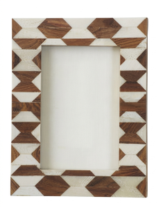 Cadre photo de luxe fait main en os incrusté, style moderne minimaliste vintage bohème élégant et durable, pour la décoration intérieure – USA, Europe, Moyen-Orient - Product Image 5