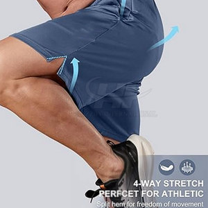 Men's Solid Casual Mid Waist Training Mesh Shorts High Quality Quick Dry Customizable 2026 - Product Image 4