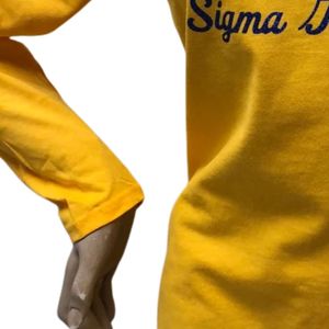 Camiseta Personalizada de Manga Corta Unisex de Sigma Gamma Rho, Camiseta Casual de Algodón Suave con Cuello Redondo y Letras de la Hermandad Griega, Venta al Por Mayor - Product Image 5