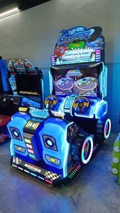 Simulateur de conduite automobile pour enfants à monnayeur, course extrême Speedway tourbillon, avec deux volants, 2 places, pour centres commerciaux et zones enfants - Product Image 5