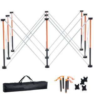 Banco da Lavoro Pieghevole per Falegnameria 4.15 x 2.18 ft, Capacità di Carico 2500 Libbre, Nessun Montaggio Richiesto, Banco da Lavoro Richiudibile - Product Image 1